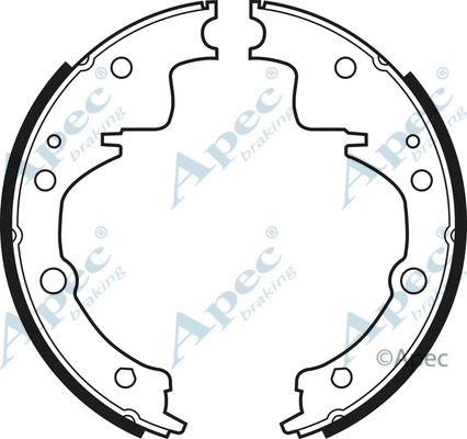 APEC BRAKING stabdžių trinkelių komplektas SHU383